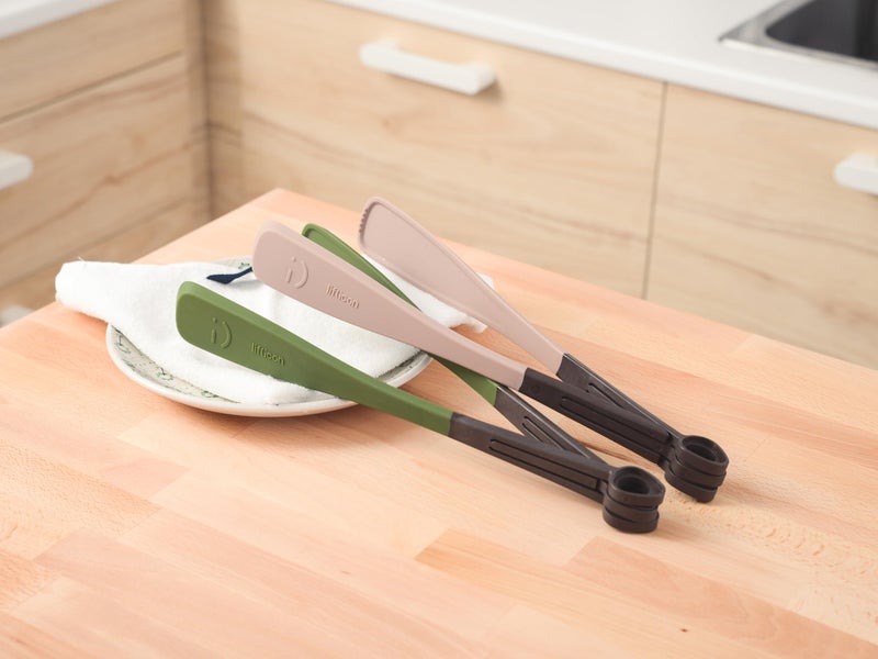 Liflicon cooking utensils Tango Food Tongs-Ivory White - Image 3